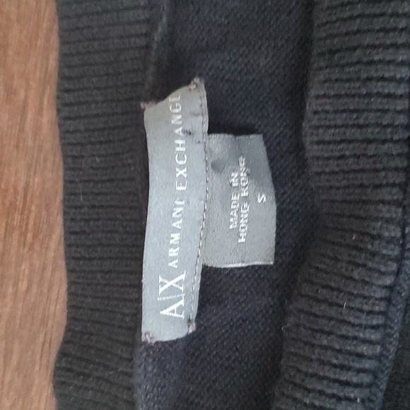 Armani Exchange A | X logo monochrome black striped sweater - Picture 6 of 6